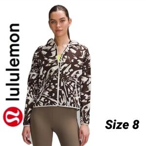 Lululemon Packable Running Jacket (Monarch Bloom Bone Espresso) size 8​​